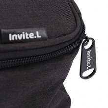 1入組個性化姓名午餐帶袋，輕便環保保溫午餐帶袋，食品手提袋盒配備升級厚實提手適用於男女，高容量旅行工作野餐袋 - 黑色 - 查看 7