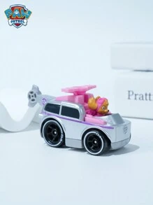 Nickelodeon 1 pieza Helicóptero de juguete de la serie de coches de aleación con licencia oficial de PAW Patrol Skye Animal Puppy para amigos como regalo de cumpleaños o del Día de la Independencia - Plateado - Ver 1