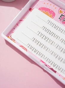 40pcs Curly Individual Eyelash Extension 6mm Mixed Lash Clusters, Natural & Soft Lengthening Wisps, Eyelashes For Double Eye Enlargement, Suitable For Daily Makeup Or Outing Party - C - View 4