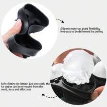 1包 矽膠冰塊盤，骷髏頭&玫瑰花&鑽石形狀冰塊模具，適用於冷藏雞尾酒、威士忌和果汁