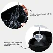 1包 矽膠冰塊盤，骷髏頭&玫瑰花&鑽石形狀冰塊模具，適用於冷藏雞尾酒、威士忌和果汁