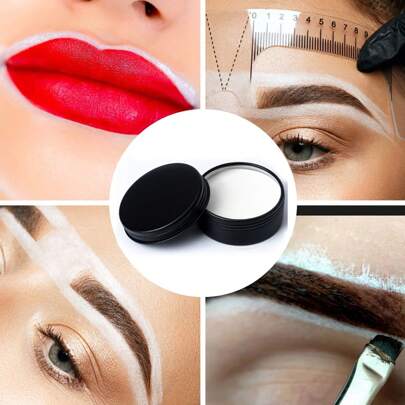 TOEDO 20g Microblading Brow Paste Eyebrow Marker Tool White Black Attoo Eyebrow Permanent Makeup Mapping Paste Brow Lip Shape Position Tool