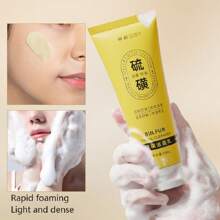 100克硫磺洗顏乳，深層清潔毛孔，控油，適用於易長痘肌膚，不會緊繃的清潔乳 - 黃色 - 查看 4