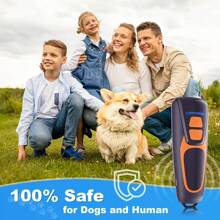 Dog Bark Deterrent Devices, Rechargeable Ultrasonic Anti Barking Device For Dogs, Dog Bark Control Devices 50FT Range Safe For Dogs & Human Portable Indoor Outdoor, Dog Training & Behavior Aids - màu đen - Xem 4