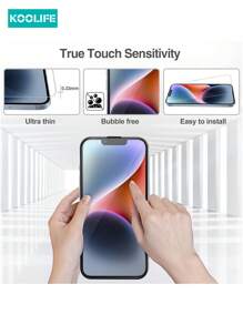 3 件 Koolife 钢化玻璃屏幕保护膜，全屏高清透明带黑色印花边缘，防指纹，触感顺滑，兼容 17 ProMax/17/17 Pro/17 Air/12/12 Pro/12 ProMax/13/13 Pro/13 ProMax/14/14 Plus/14 Pro/14 ProMax/15/15 Pro/15 Plus/15 ProMax/16/16 Pro/16E/16 ProMax - 黑色絲網印刷邊 - 查看 3
