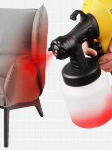 电动雾化喷漆枪，多功能喷雾，用于喷涂家具，墙壁，可用于喷涂家居护栏，稀释加水可喷涂乳胶漆，花园浇灌，地板家具，车辆等表面。 - 彩色 - 查看 2