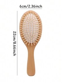 1 PIEZA Peine de madera de estilo minimalista para masaje en los meridianos, cepillo de cabello exquisito y antiestatico para el hogar, sin daño al cabelludo, peine con bolsa de aire apto para hombres y mujeres peines peine pelo cepillo pelo de peines cepillo pelo - Multicolor - Ver 10