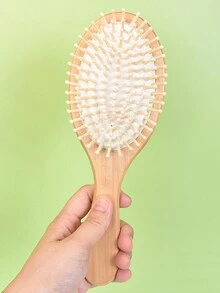 1 PIEZA Peine de madera de estilo minimalista para masaje en los meridianos, cepillo de cabello exquisito y antiestatico para el hogar, sin daño al cabelludo, peine con bolsa de aire apto para hombres y mujeres peines peine pelo cepillo pelo de peines cepillo pelo - Multicolor - Ver 5
