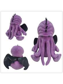Muñeco de peluche de la criatura mítica Cthulhu de la serie Criaturas Míticas de CthulhuCraft - Púrpura - Ver 6