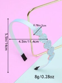 Bộ 5 chiếc băng đô cài tóc đính sequin hình hoa, sao, trái tim màu sáng dành cho bé gái, thích hợp cho tiệc sinh nhật và các hoạt động ngoài trời. - Nhiều màu - Xem 4