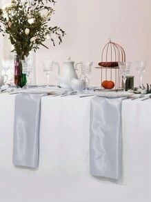 High-Quality Satin Napkins, Soft And Square Shaped, Ideal For Dinner Parties, Wedding Receptions, Festive Table Decoration - Multicolor - View 21