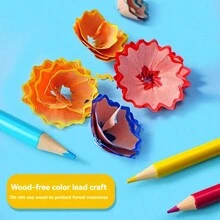 12/18/24/36色铅笔套装 含油性铅笔 适合学校学生素描绘画美术用品 适用于美术绘画、涂色、素描圣诞节、万圣节、感恩节礼物（未削尖） - 彩色 - 查看 5