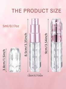 1pc Portable Mini Refillable Perfume Atomizer Bottle Atomizer Travel Size Spray Bottles Accessories 5ml/0.2oz Travel Essentials Travel Organizer For Beach Summer Vacation Back To School Travel Essentials ,Travel Organizer For Beach ,Summer Vacation Back To School School Supplies Holiday Camping Holiday Essentials Perfume For Women Perfume For Men - Dusty Pink - View 11