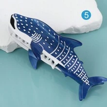 1pc Creative Whale Pattern Acetate Hair Claw Clip Non-Slip Strong Hold Jaw Clips Headwear For Women Fall Winter Hair Clip Hair Accessories For Women For Vacation Outfits Woman