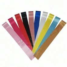 1pc Blank DIY Shoulder Strap, Birthday Party Ribbon, Wedding Award Ceremony Ribbon, Etiquette Satin Ribbon, Christmas - Multicolor - View 3