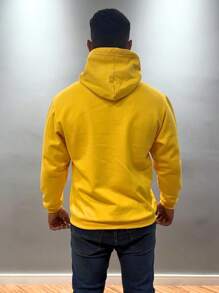 Men Hoodies - 黃色 - 查看 5