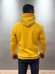 Men Hoodies - 黃色 - 查看 6