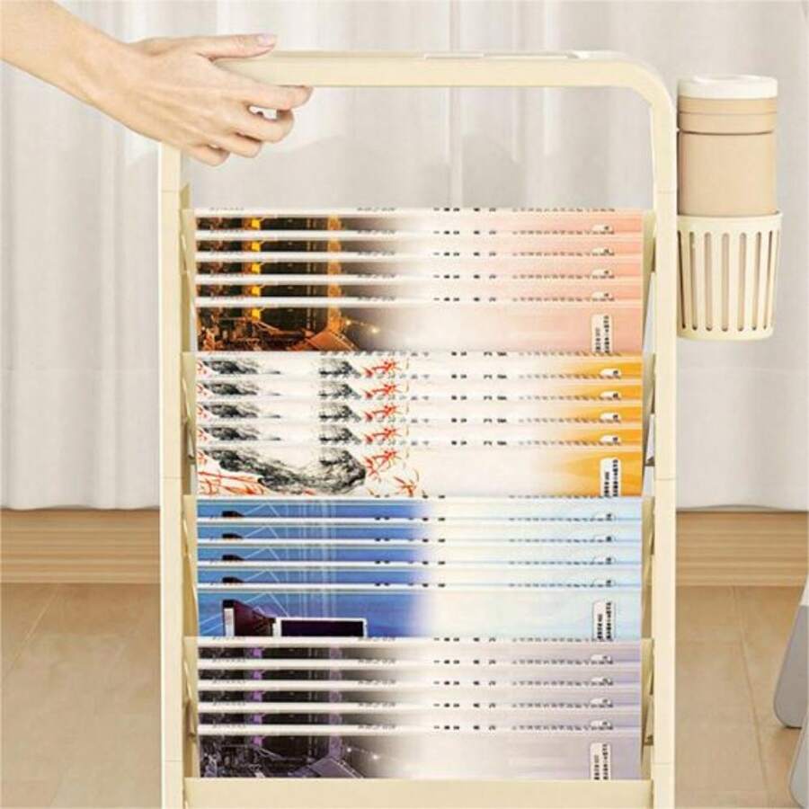 Classroom Desk Storage Artifact Book Storage Shelf Student Desk Bookshelf Small Classroom Storage Bookcase Bookstand - Multicolor - View 1