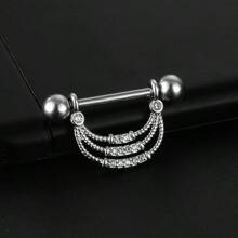 1 Set de Joyas de Piercing para Pezones con Circonita de Moda - uñas de pezón - Ver 6