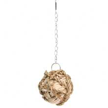 1pc Hamster Hanging Braided Ball Natural Rattan Grass Ball Guinea Pig Rabbit Small Animal Play Pet Interactive Molars Chewing Toy - Multicolor - View 13