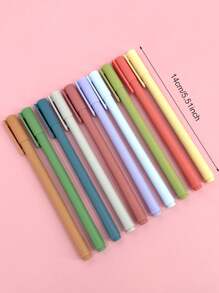 10pcs/Set Morandi Color Neutral Pen Set, Colored Water Pen, Simple And Quick-Drying Stationery For Students And Planners Back To School