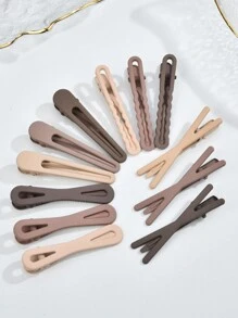 1 kẹp tóc lá vàng hợp kim pha lê Rhinestone, kẹp tóc mái thanh lịch, kẹp tóc bên hoa ngọc trai tinh tế, phụ kiện tóc đáng yêu cho phụ nữ - màu đen - Xem 15