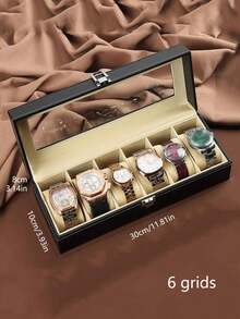 1pc Jewelry Organizer Box For Watch Bracelet Display - Multicolor - View 5