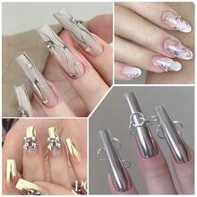 Veiliy 8Ml Uv Led 可剥凝胶清漆指甲油 Y2K 镜面金属凝胶指甲油指甲设计装饰礼物美甲沙龙居家 - 彩色 - 查看 5