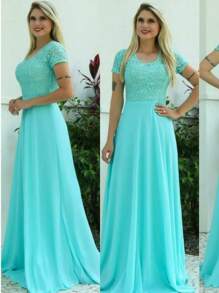 Women Formal & Evening Dresses - Mint Blue - View 2