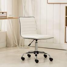 Fremo Chromel Adjustable Air Lift Office Chair  White