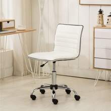 Fremo Chromel Adjustable Air Lift Office Chair  White