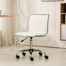 Fremo Chromel Adjustable Air Lift Office Chair  White