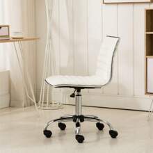 Fremo Chromel Adjustable Air Lift Office Chair  White