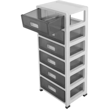 ZhdnBhnos LINSIE Craft Organizers And Storage, 6 Drawer Cart Storage Tower,Rolling Storage Cart For Classroom Supplies,Storage Organizer For Art Supplies,Top Organizer,Rolling Cabinet For Home,Office,Organizer Cart The Best Gift/Present For Family&Friends Happy Christmas - Nhiều màu - Xem 3