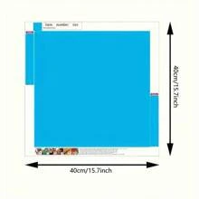 1pc 40*40cm/15.8*15.8in Frameless DIY 5D Diamond Painting Kit, Women Model Pattern Full Drill Round Diamond Art Embroidery Cross Stitch Diamond Painting Wall Decor Craft