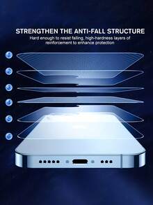 [5 In 1] 2 Pcs Privacy Tempered Glass + 1 Pc Back Tempered Glass + 2 Pcs Camera Lens Protector Compatible With IPhone 11 12 13 14 15 Plus Pro Max - Clear - View 6