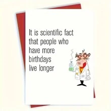 1張生日賀卡，祝福卡，祝您一切順心如意，表達真心的祝願 - 彩色 - 查看 15