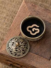 Brûleur d'encens de style rétro miniature, décoration de table de cuisinière, brûleur d'aromathérapie, style vintage de luxe, brûleur d'encens d'intérieur pour aider le sommeil, pour la maison, le bureau, la décoration d'hôtel et l'aromathérapie - Multicolore - Voir 3