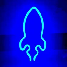 1pc Flame Neon Light Sign, Rocket Battery Powered Or USB Powered LED Decorative Light Flame, Size 11x7.36x0.7in (28x18.7x1.8cm), For Table And Wall Decoration, Suitable For Girls' Room, Dorm Room, Bar, Yard, Camping, Anniversary, Valentine's Day, Birthday Party Home Decoration, Halloween, Christmas And Other Festive Gifts - White - View 23