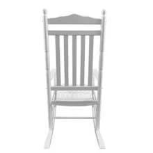 SILLA MECEDORA PARA ADULTOS DE BALCÓN O PORCHE - BLANCO - Blanco - Ver 3
