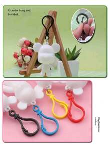 Fluid Bear Keychain, White Board With Doodle Paint Material Kit, Creative DIY Toy - Multicolor - View 10