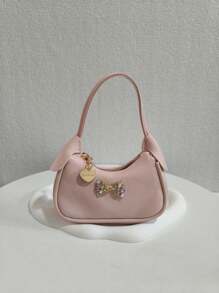 儿童水钻蝴蝶结手提包、女孩派对斜挎包、时尚公主迷你单肩包、女孩零钱包、迷你包 - 均碼 - 查看 12