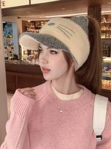 1pc Women's Winter Baseball Cap, Cute Cat Shape, Knitted Woolen Hat, Versatile Warm Baseball Cap, Suitable For Daily Use - Multicolor - View 8
