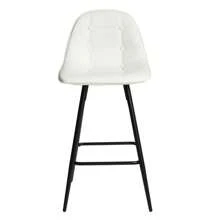 Counter Stools,Set Of 2 Bar Stools With Back And Footrest, Modern Metal Counter Height Barstools For Kitchen Home Bar,25.5" Armless Barstool Chairs