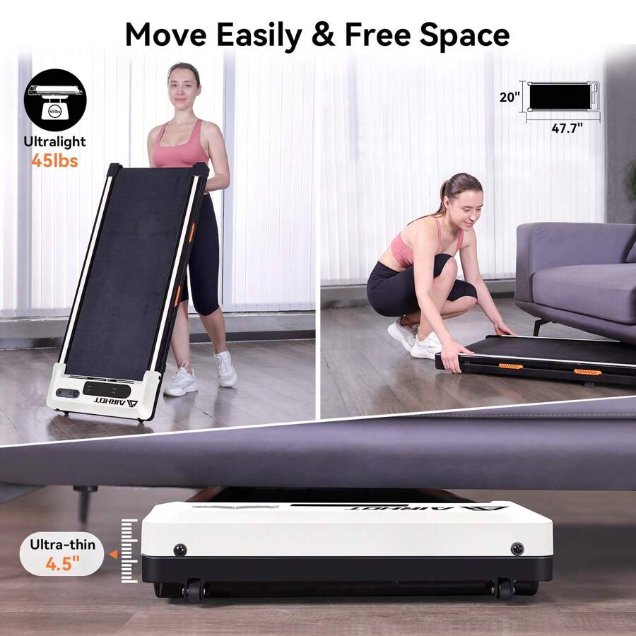 Walking Treadmill Pad, Portable Desk Treadmills For Home Small