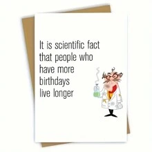 1張生日賀卡，祝福卡，祝您一切順心如意，表達真心的祝願 - 彩色 - 查看 18