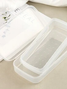 Manicure Eyelash Disinfection Box Storage Plastic Sterilization Cleaning Box Double-Layer Partition Alcohol Soaking Tool Pedicure Organizing - Multicolor - View 4