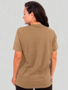 Women T-Shirts - 卡其色 - 查看 2