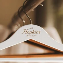 Personalized Customized Name Wooden Thick Clothes Hanger, Custom Engraved Bridal Wedding Dress/Groomsman, Bridesmaid Gift/Mother's Day/Father's Day Etching Gift, Handmade Clothes Hanger, Unique Ideal Gifts Him Her Anniversaries Valentine's Day Mother's Day Birthdays Children's Day, For Father's Day, For Graduation, For Weddings, For Housewarming Bedroom, Home, Living Room, Bathroom