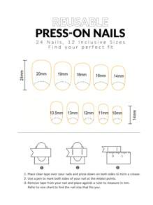 24 件长椭圆形纯杏红色假指甲套装，含 1 个指甲抛光块和 1 块果冻胶，适合女孩和女士日常佩戴，夏季美甲美甲用品美甲 - 紅色 - 查看 7